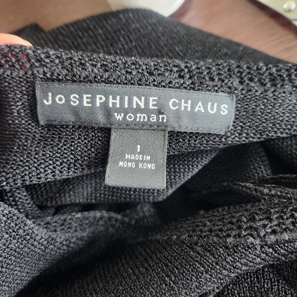 Josephine chaus women clown neck size 1 in black color top - Picture 10 of 10